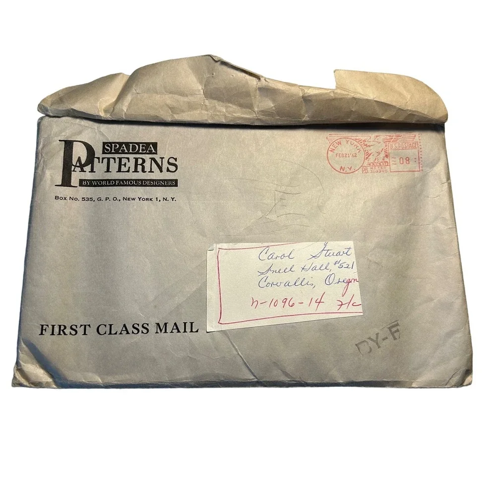 Spadea Designer Herbert Sondheim Pattern N-1096 1960's Misses Dress Size 14 RARE